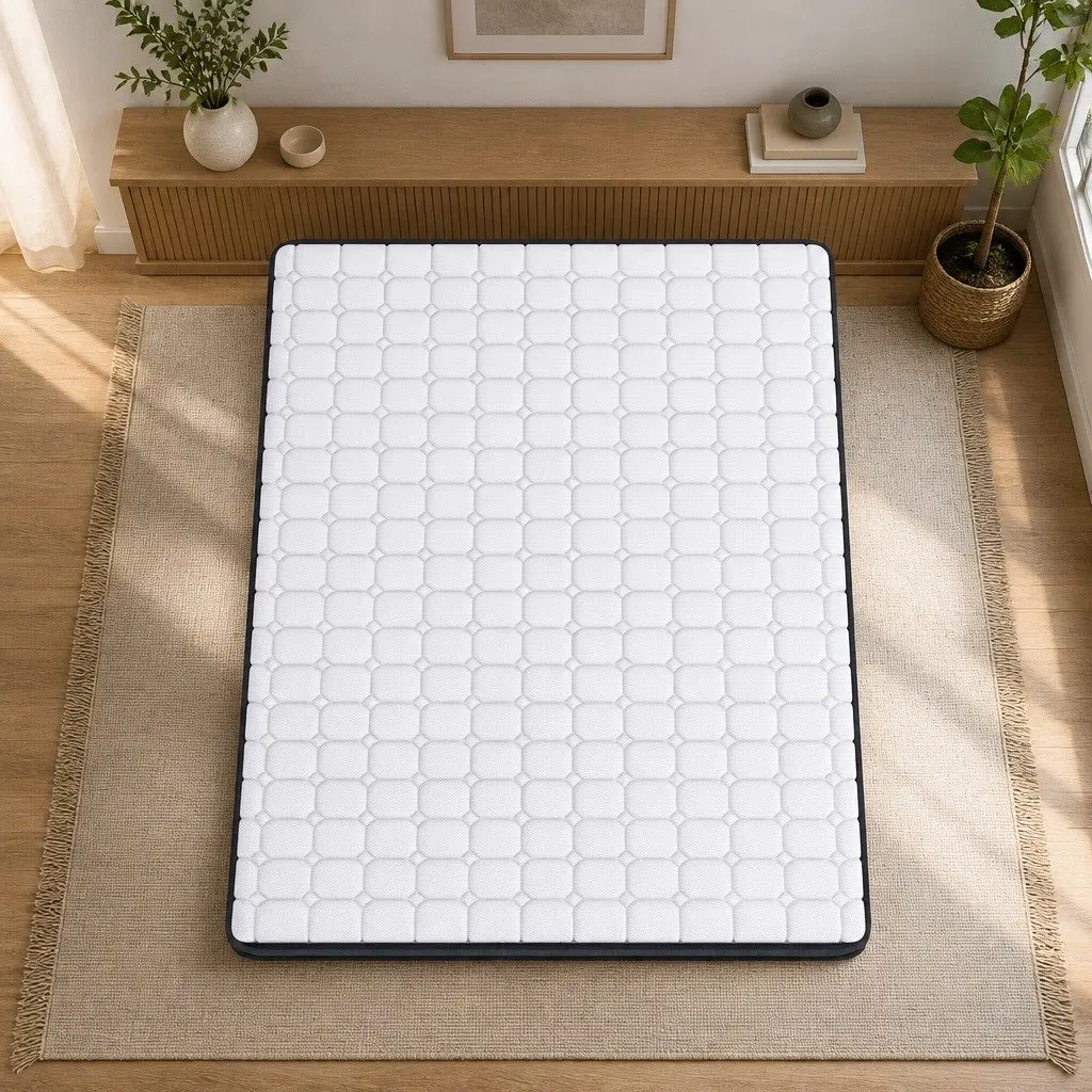 King Pocket Spring Mattress Medium-Firm Support Latex Foam Hybrid Sleep Bed