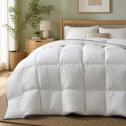 Super King Bamboo Quilt 350GSM All-Seasons Bedding Sateen Weave Breathable