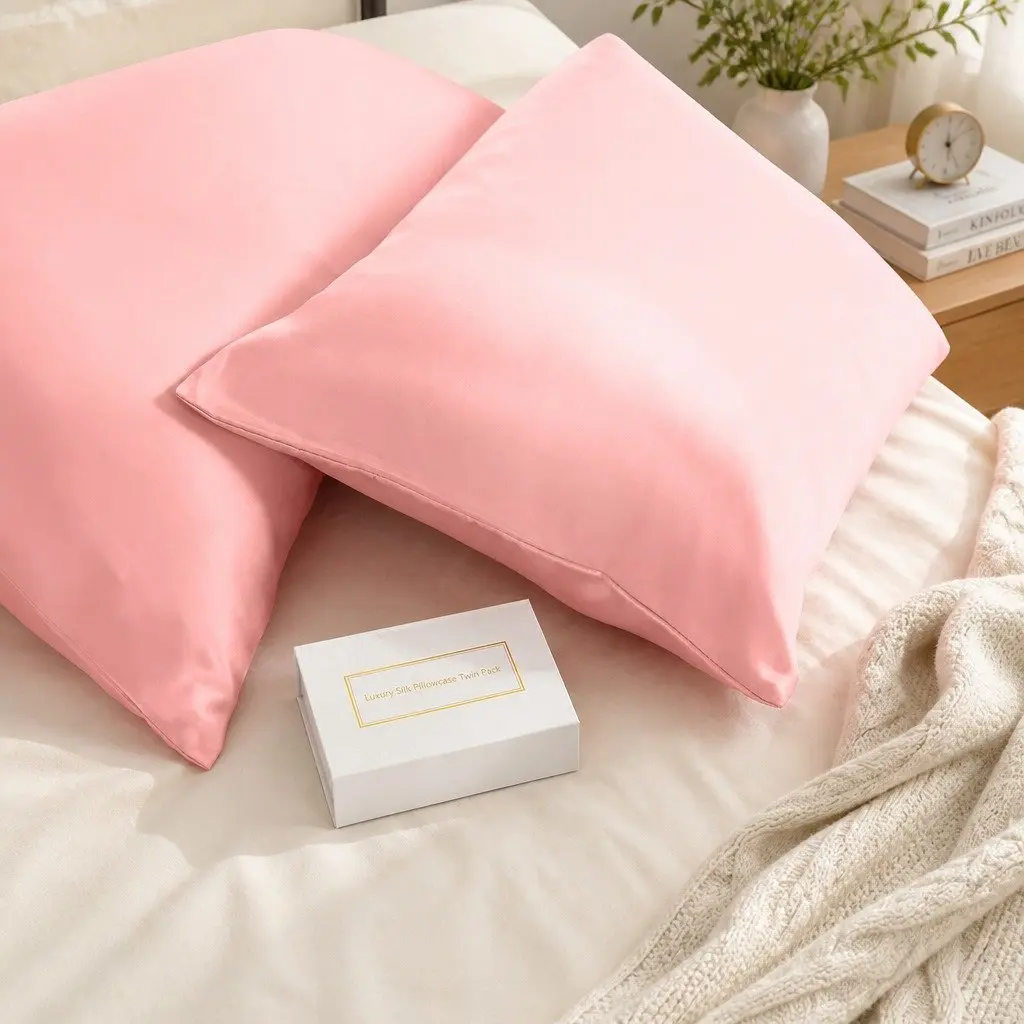 Blush Mulberry Silk Pillowcases 51x76cm