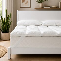 Duck Feather Down Mattress Topper King 1800GSM Dimensions & More