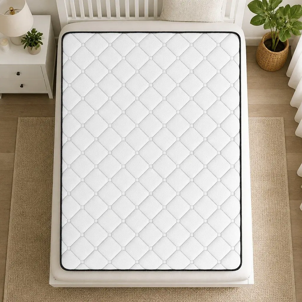 King Mattress for Bedroom 183cm 21cm Depth 5-Zone Pressure Relief Foam Support Bonnell Spring Construction