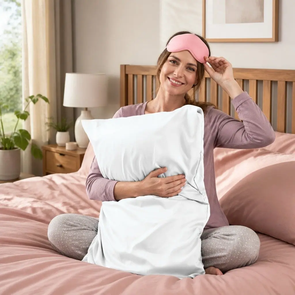 Silk Pillowcase for Bedding 51cm x 76cm Mulberry Luxury Sleep Hair Skin Care