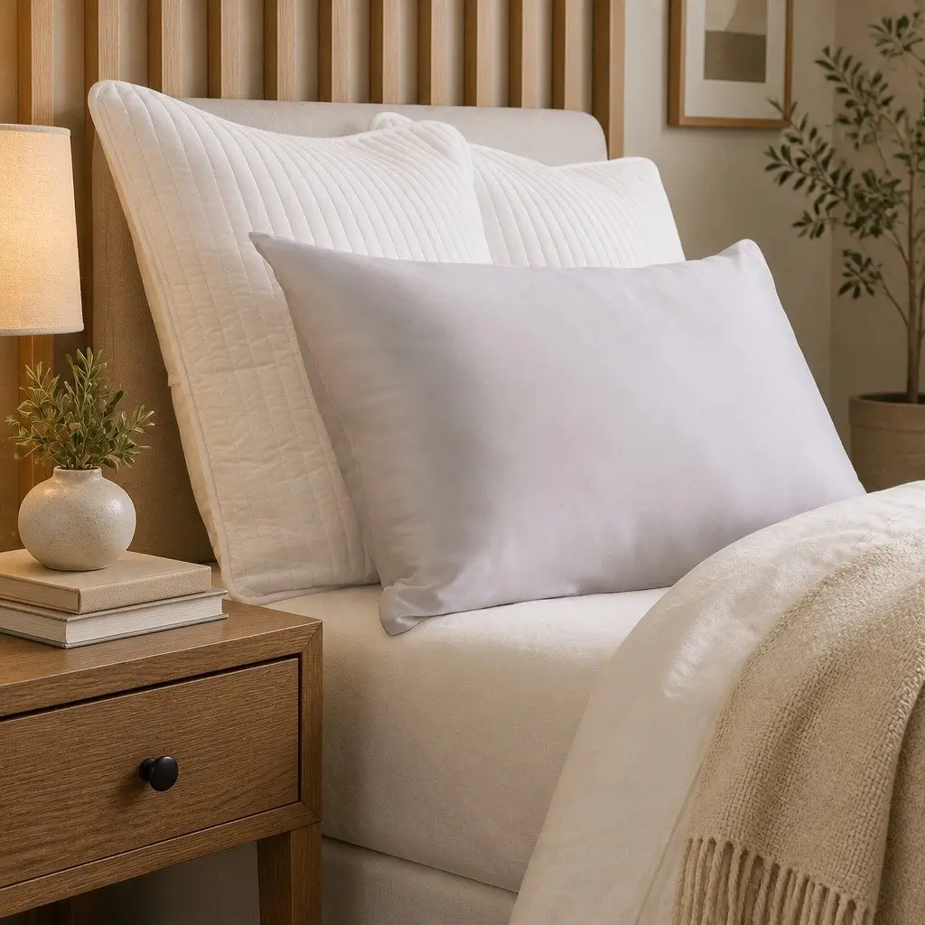 Silk Pillowcase Luxury Bedding Sleep Comfort Hypoallergenic Breathable 51x76cm