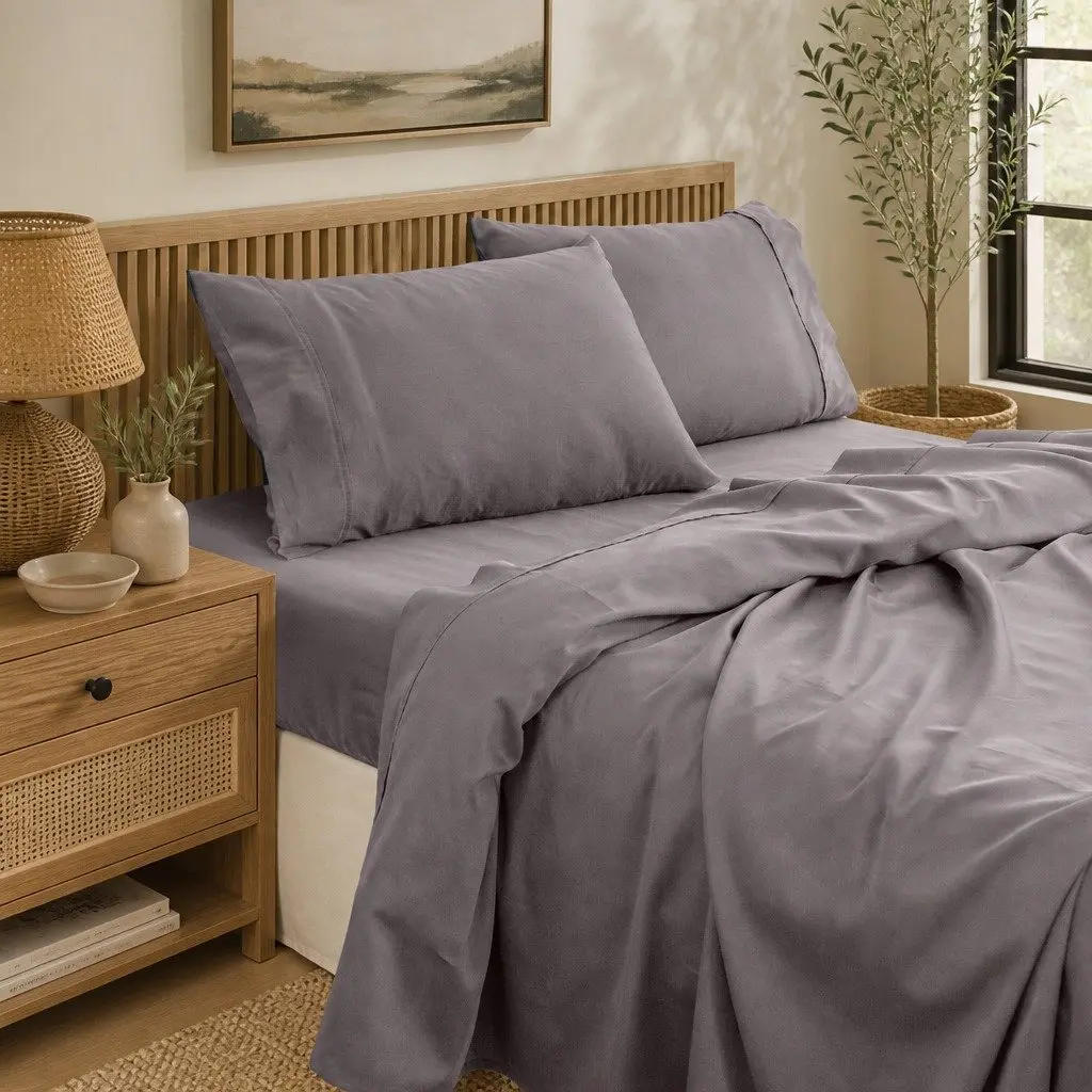 Queen 1000 Thread Count Bamboo Cotton Bedding Set