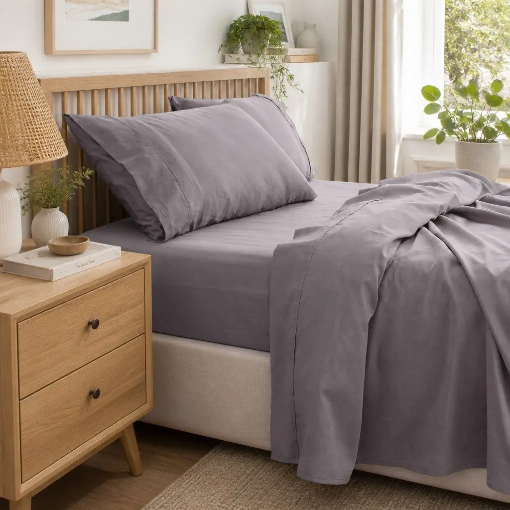 Queen 1000 Thread Count Bamboo Cotton Bedding Set