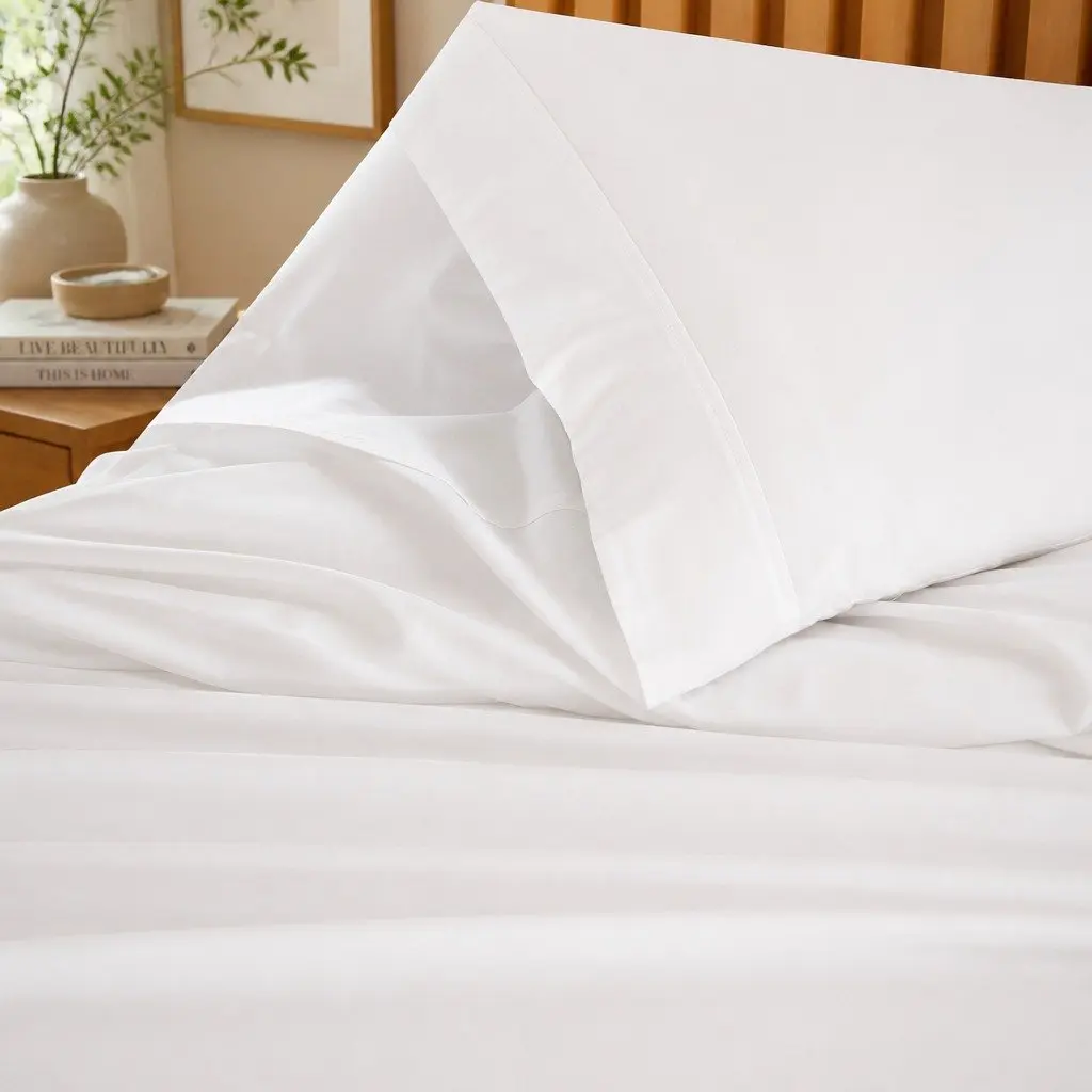 Bamboo Cotton Sheet Set King Size 1000TC Bed Sheets Pillowcases Flat Fitted
