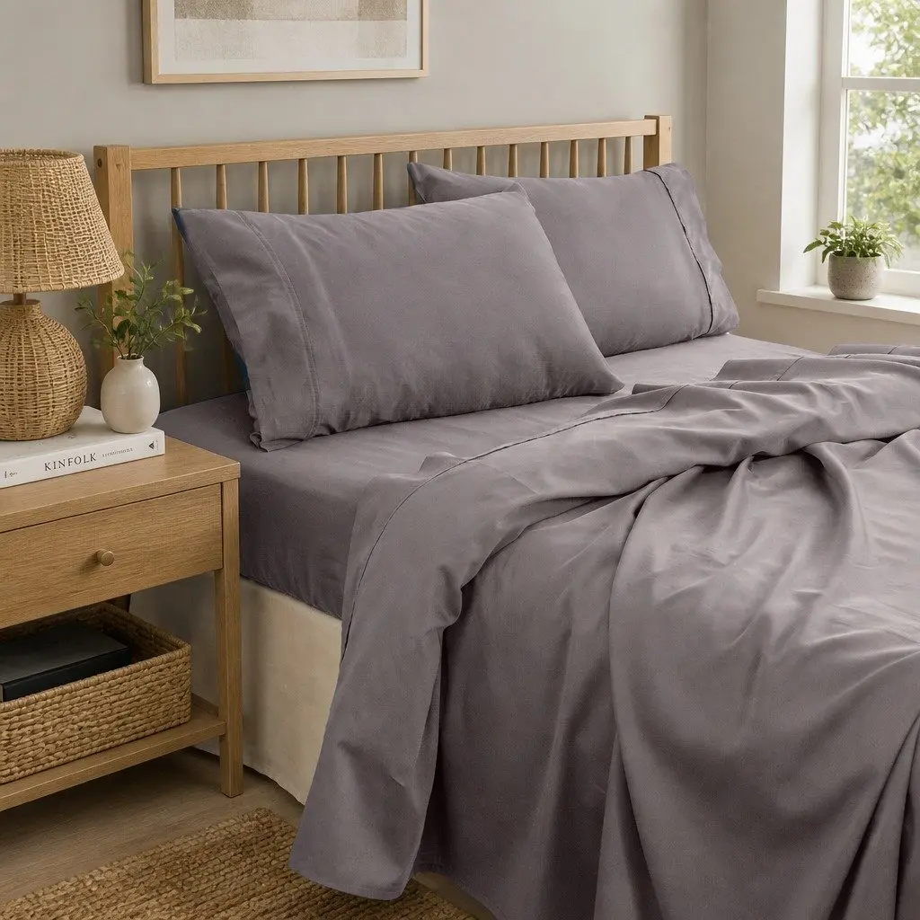 King Bamboo Cotton Sheet Set for Bedroom 1000 Thread Count