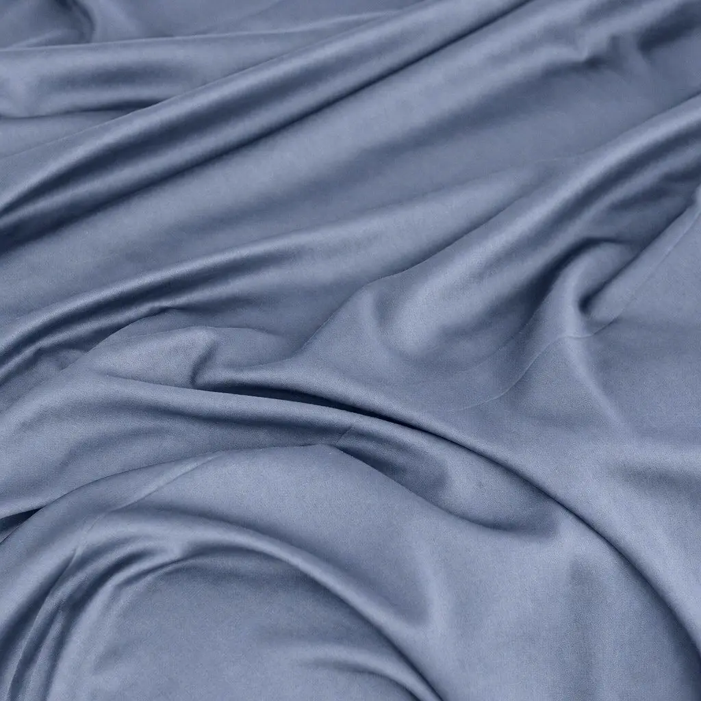 Bamboo Cotton Sheet Set King Size Blue Fog