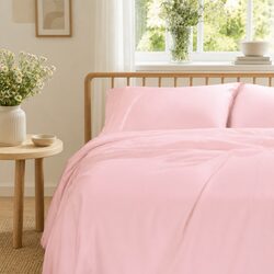 King Bed Sheet Set - 1000TC, Bamboo Cotton, Blush Color