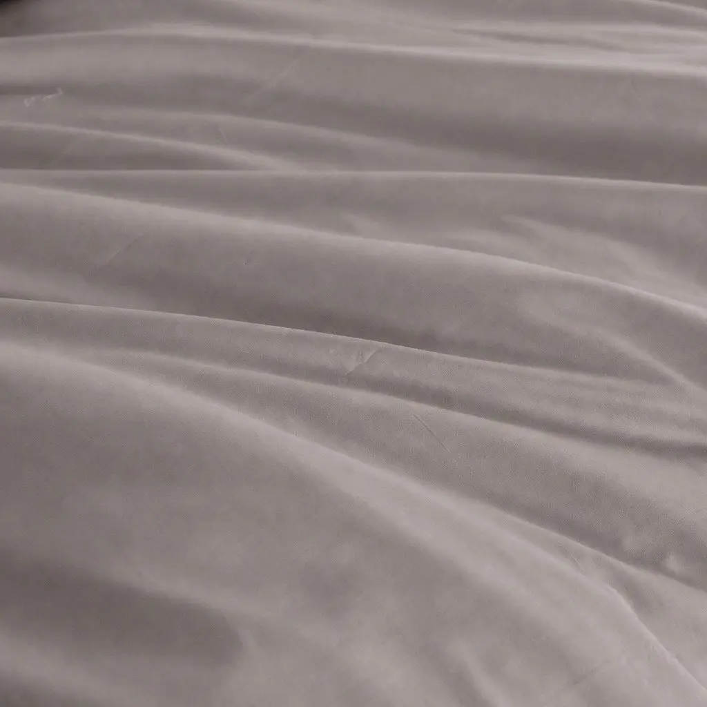 King Quilt Cover Set for Bedroom 1000TC Bamboo Cotton Grey
