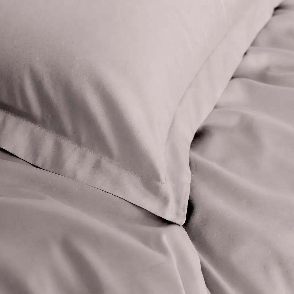 King Quilt Cover Set for Bedroom 1000TC Bamboo Cotton Grey