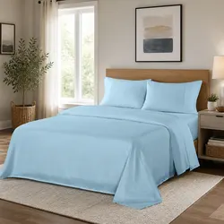 Queen Sheet Set 1200TC Satin-Weave with Detailed Specs