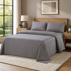 4 Piece King Size Sheet Set – 1200TC Satin Weave Fabric