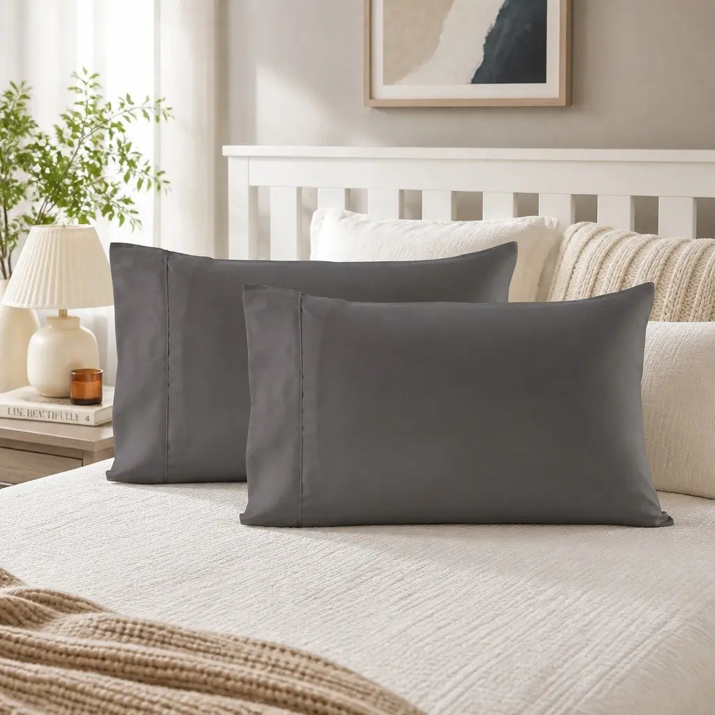 King Size Sheet Set for Bedding 1200TC Satin Weave 4 Piece