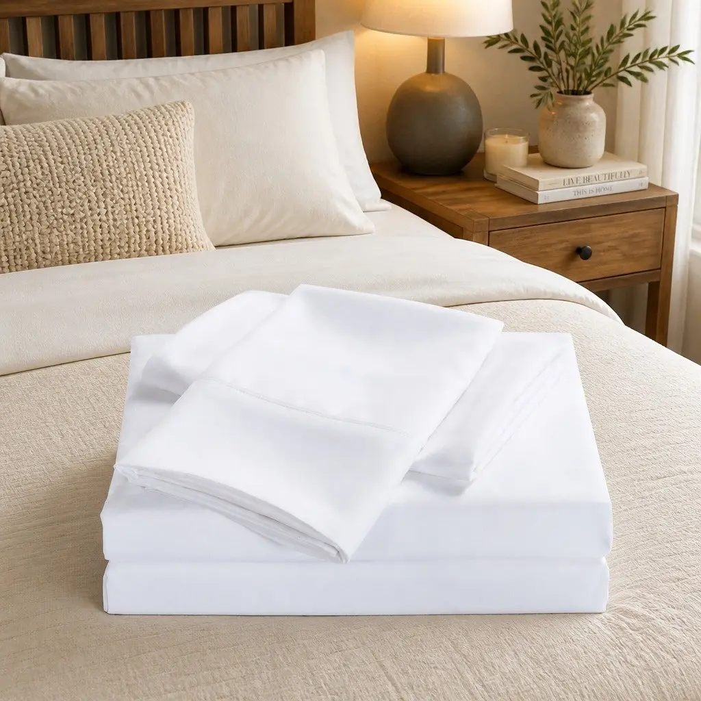 Bamboo Cooling Sheet Set King 2000TC Satin Smooth Breathable Moisture-Wicking
