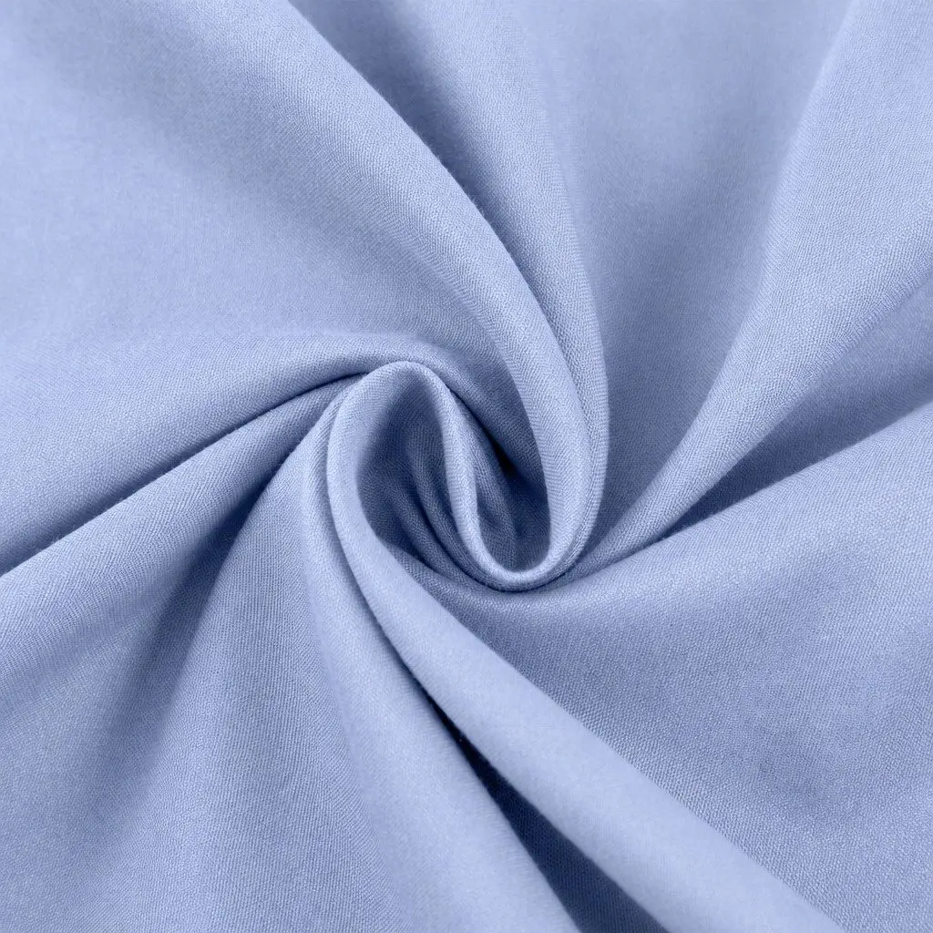 Bamboo Cooling Sheet Set 2000TC Single Bed Flat Fitted Pillowcases Light Blue