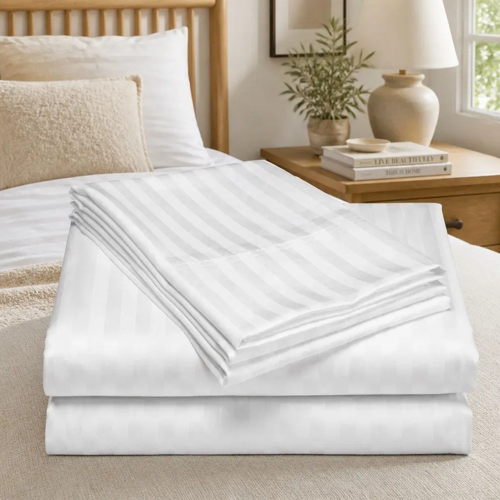 1200 Thread Count Queen Sheet Set in White