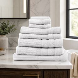 Specifications: Egyptian Cotton Towel Set 8-Piece, 600 GSM