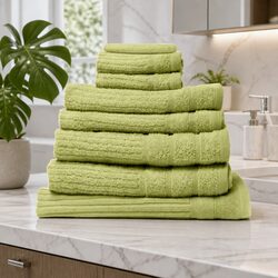8 Piece Towel Set: 600 GSM Egyptian Cotton Collection