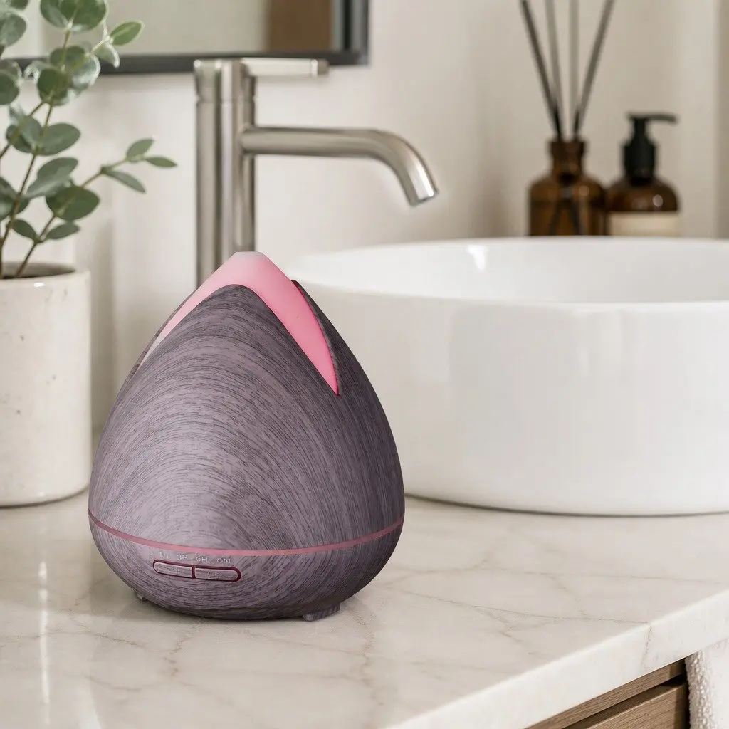 Ultrasonic Diffuser Aromatherapy 400ml for Home Bedroom with 7 LED Mood Lights