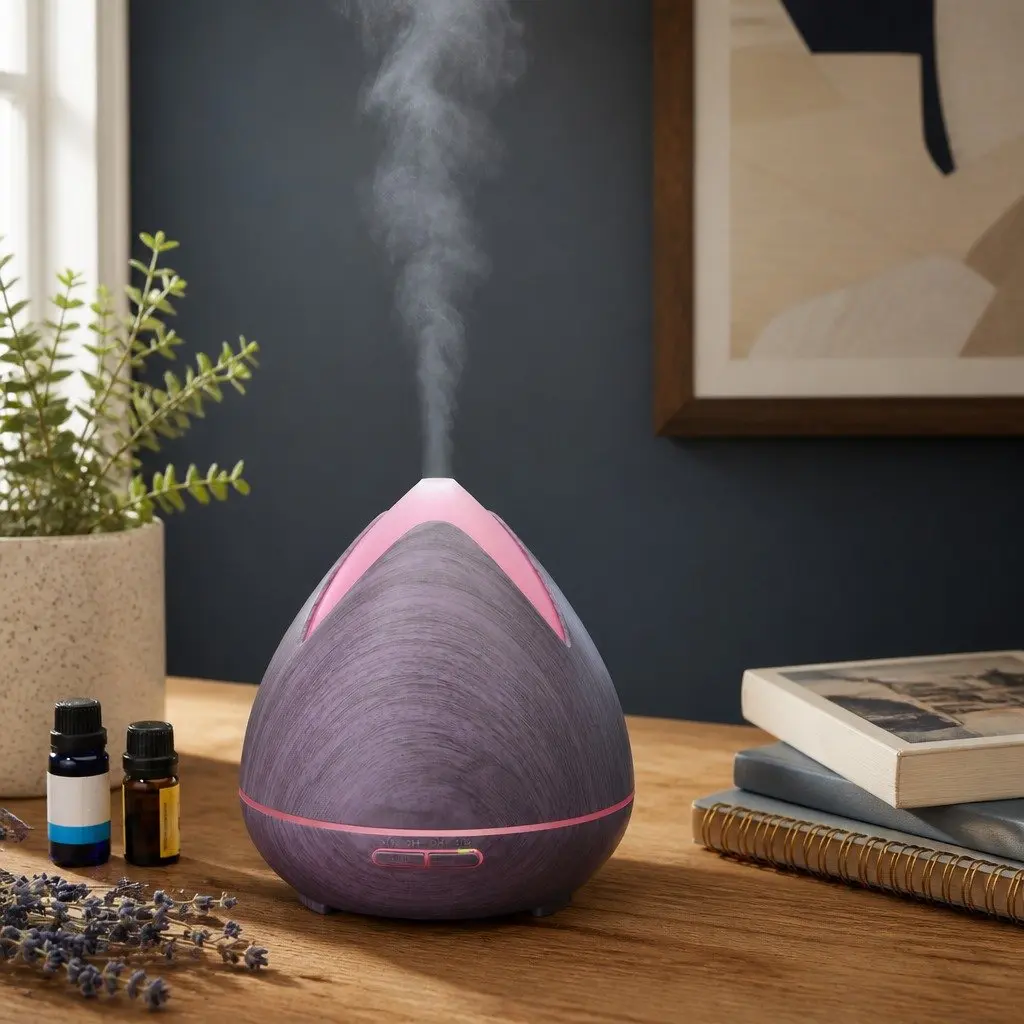 Ultrasonic Diffuser Aromatherapy 400ml for Home Bedroom with 7 LED Mood Lights