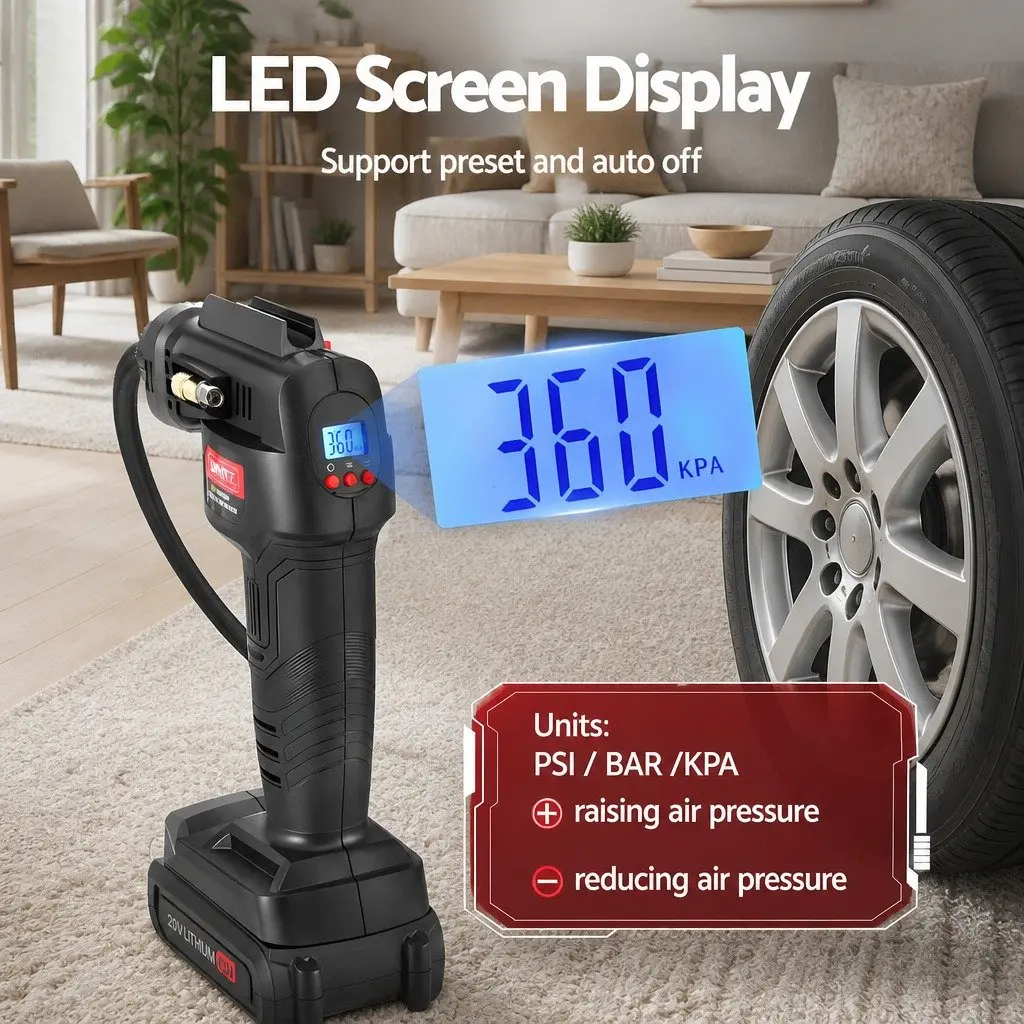 20V Cordless Air Compressor with 120PSI Capacity