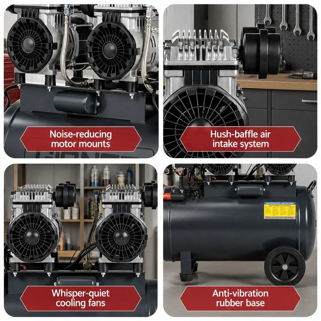 50L Air Compressor 3.0HP Oil-Free Unit