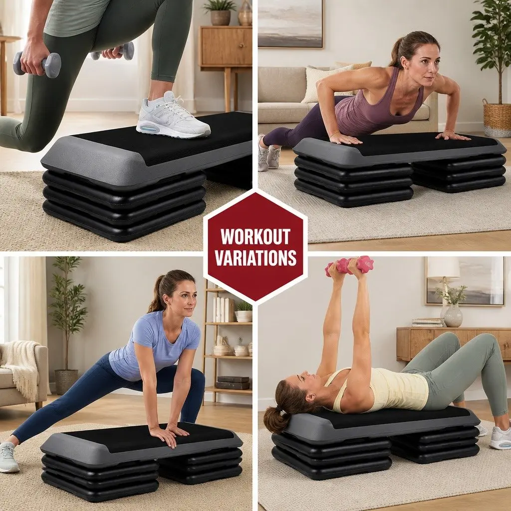 Aerobic Step Exercise Stepper 3 Level Adjustable 110cm Gym Home Fitness Training