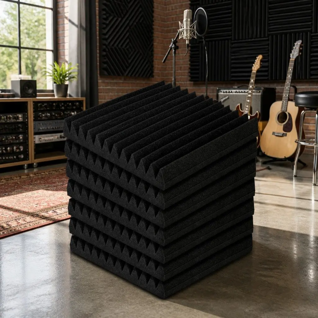 Acoustic Foam Panels for Studio 30x30x5cm Wedge Sound Absorption 20 Piece