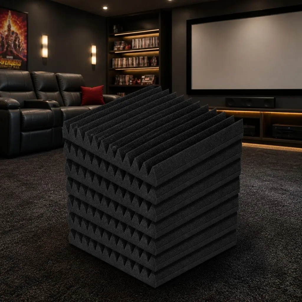 Acoustic Foam Wedge Panels 40pcs 30x30x5cm Sound Absorption Studio Proofing