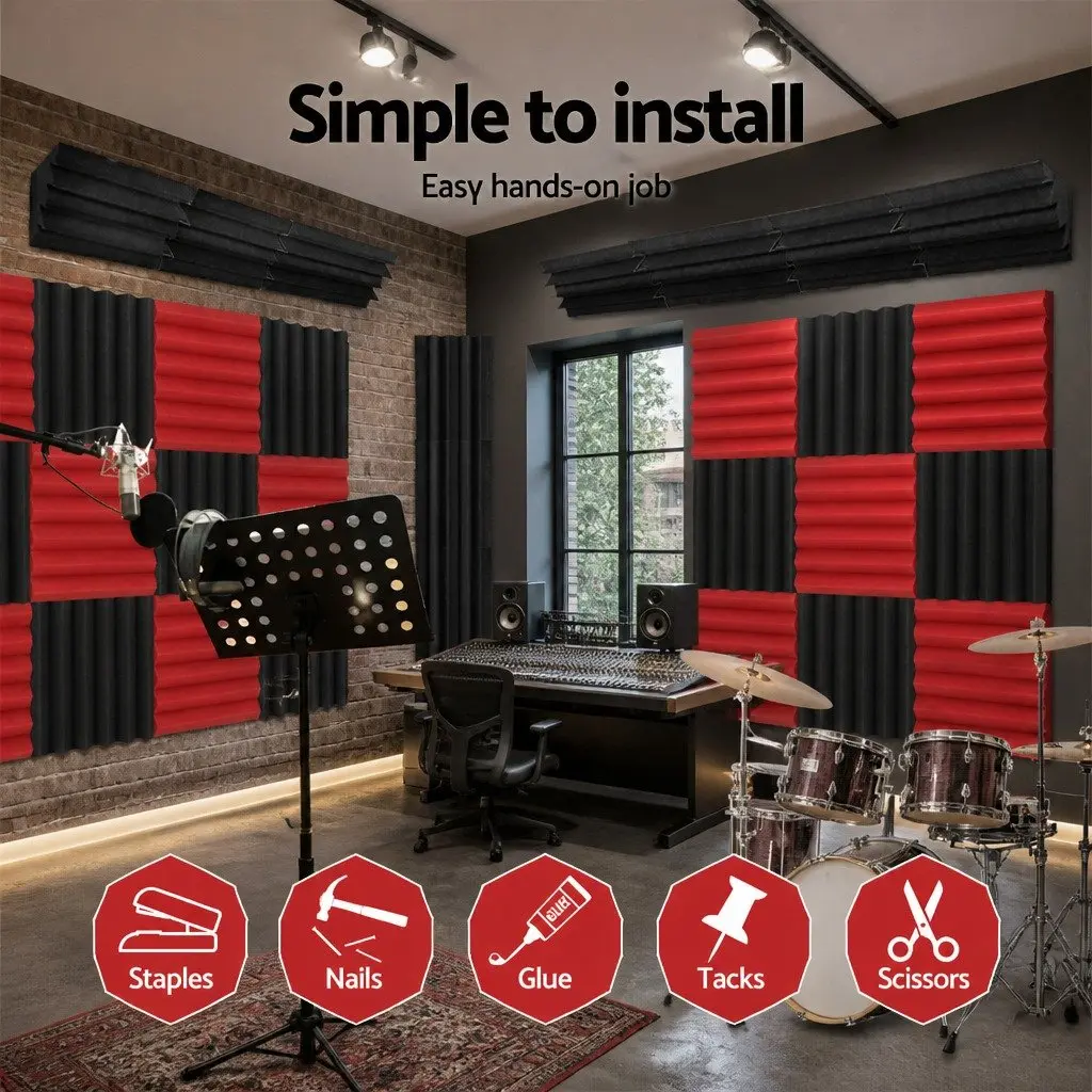 Corner Bass Trap Acoustic Foam 40pcs Sound Absorption Soundproofing Treatment