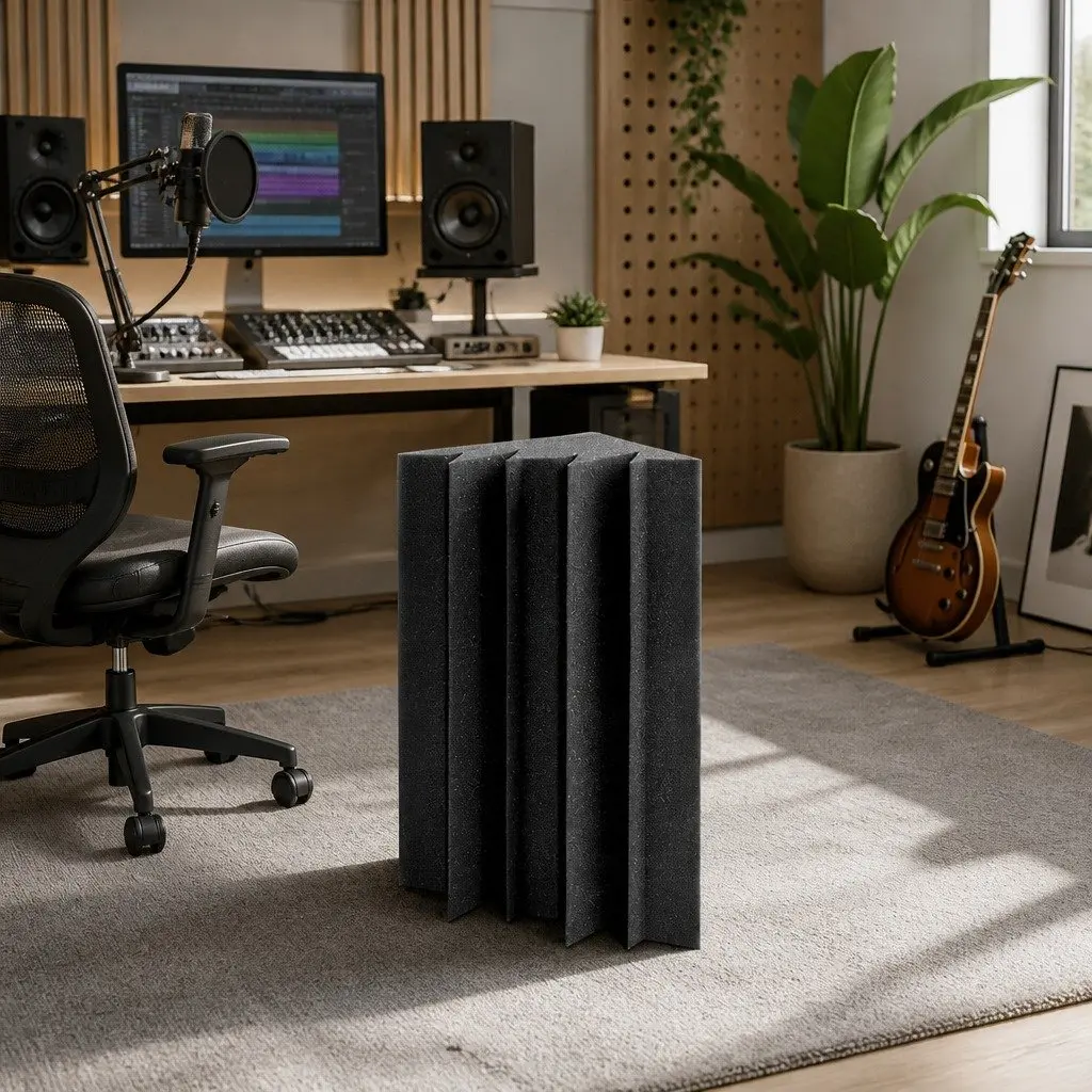 Corner Bass Trap Acoustic Foam for Recording Studios Home Theatres 12cm x 17cm x 24cm 20 Piece