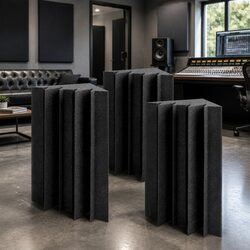 Acoustic Foam Corner Bass Trap 60 Pack Sound Absorption Soundproofing Tiles