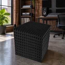 Specifications for Acoustic Foam Panels 60pcs 50x50x5cm Black