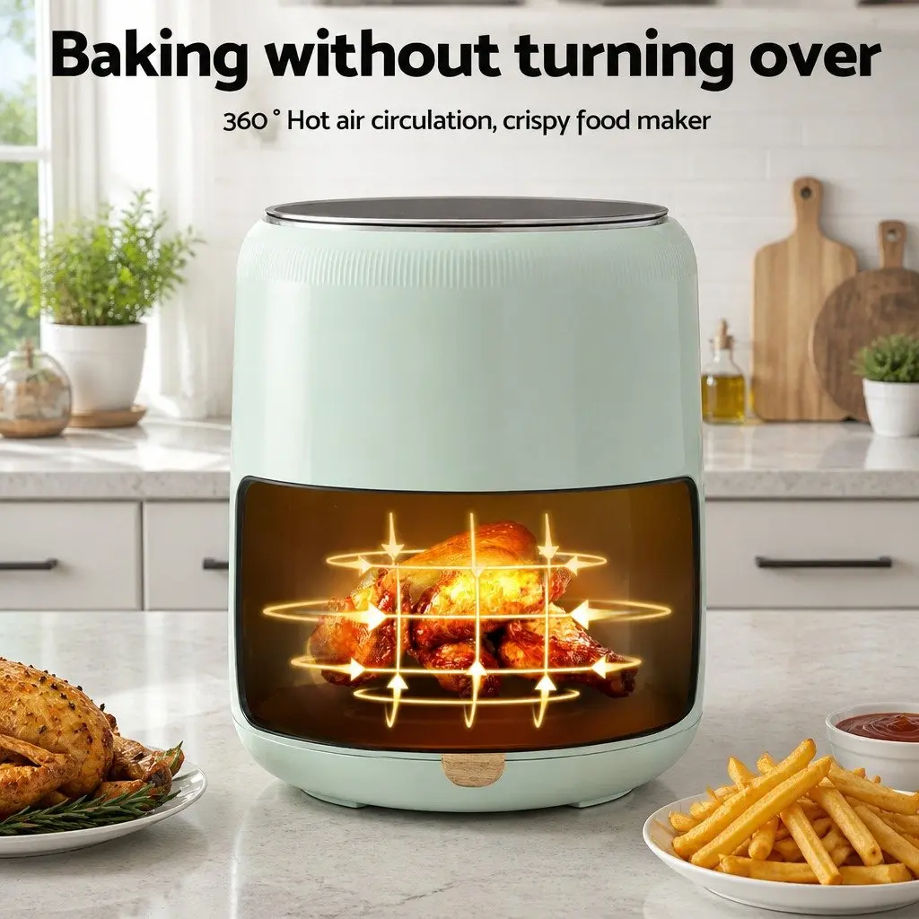 Air Fryer 5L Kitchen Appliance Touch Control for Cooking