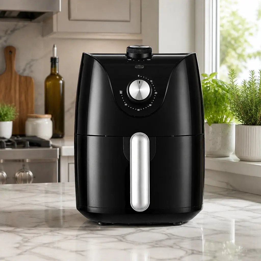 Air Fryer Kitchen 2.5L Capacity Knob Control Black