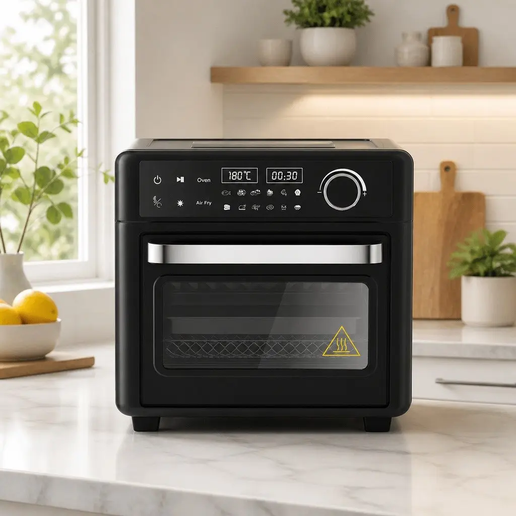 Air Fryer Oven 15L for Kitchen with LCD Touch Control and 12 Preset Cooking Programs