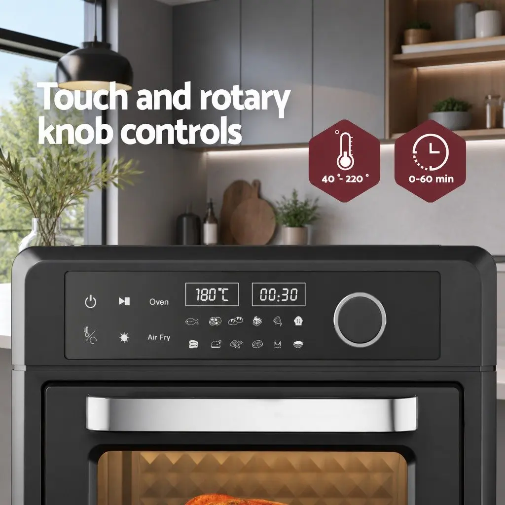 Air Fryer Oven Kitchen 20L Black