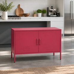 Specifications of Pink Metal Buffet Sideboard Storage Cabinet