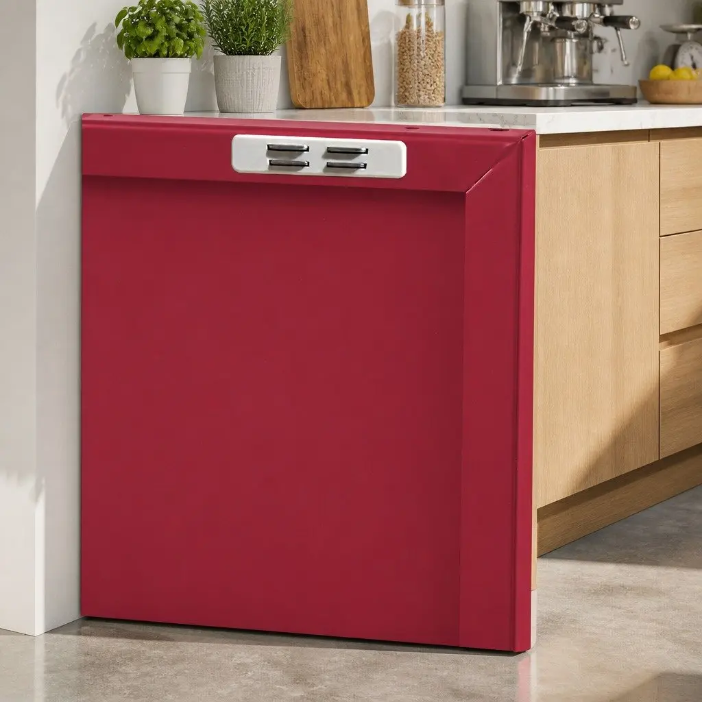 Metal Buffet Sideboard Storage Cabinet for Dining Room Pink 100cm W x 40cm D x 64cm H