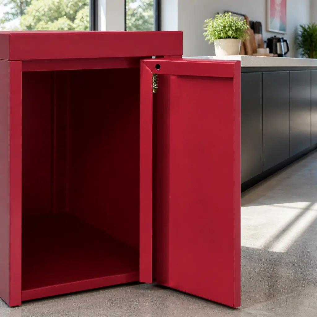 Metal Buffet Sideboard Storage Cabinet for Dining Room Pink 100cm W x 40cm D x 64cm H