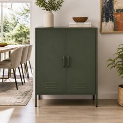 Specifications of the Green Metal Buffet Sideboard Cabinet