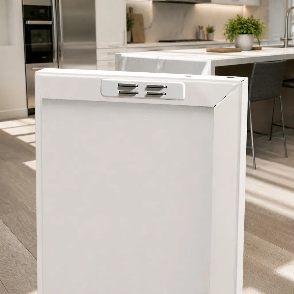 Buffet Sideboard Cabinet for Dining Room White Metal 80cm x 40cm x 101.5cm