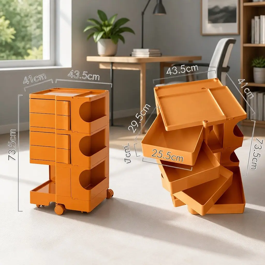 5 Tier Storage Trolley with Wheels