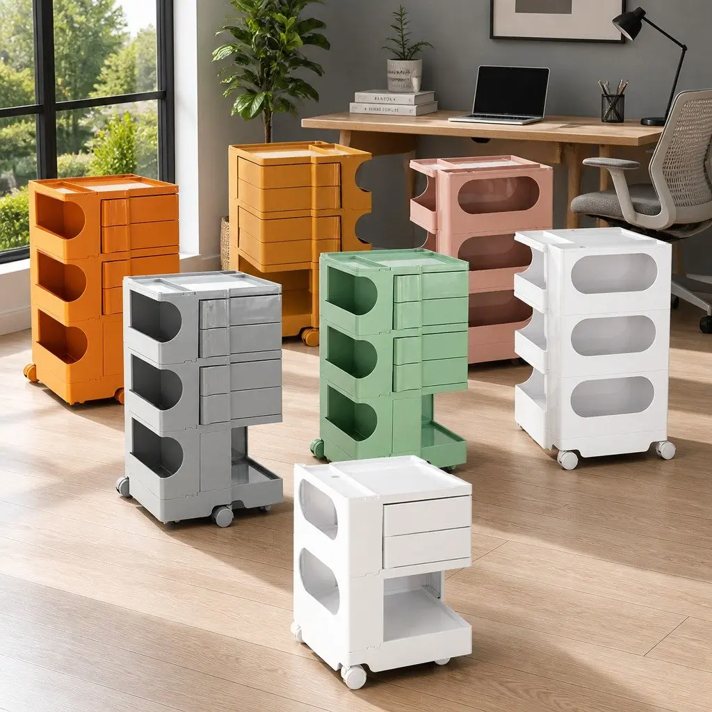 5 Tier Storage Trolley with Wheels