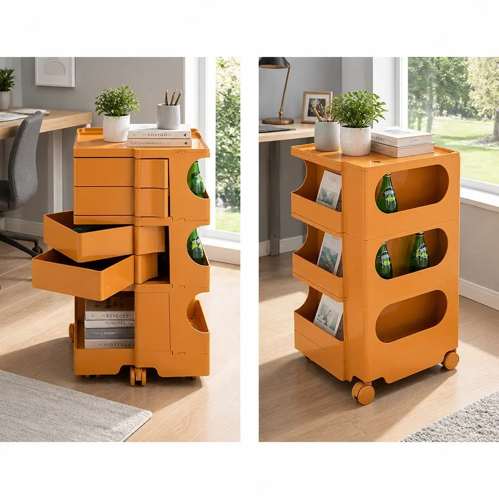 5 Tier Storage Trolley with Wheels