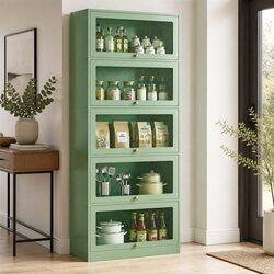 Specifications of Light Green 5-Tier Buffet Sideboard