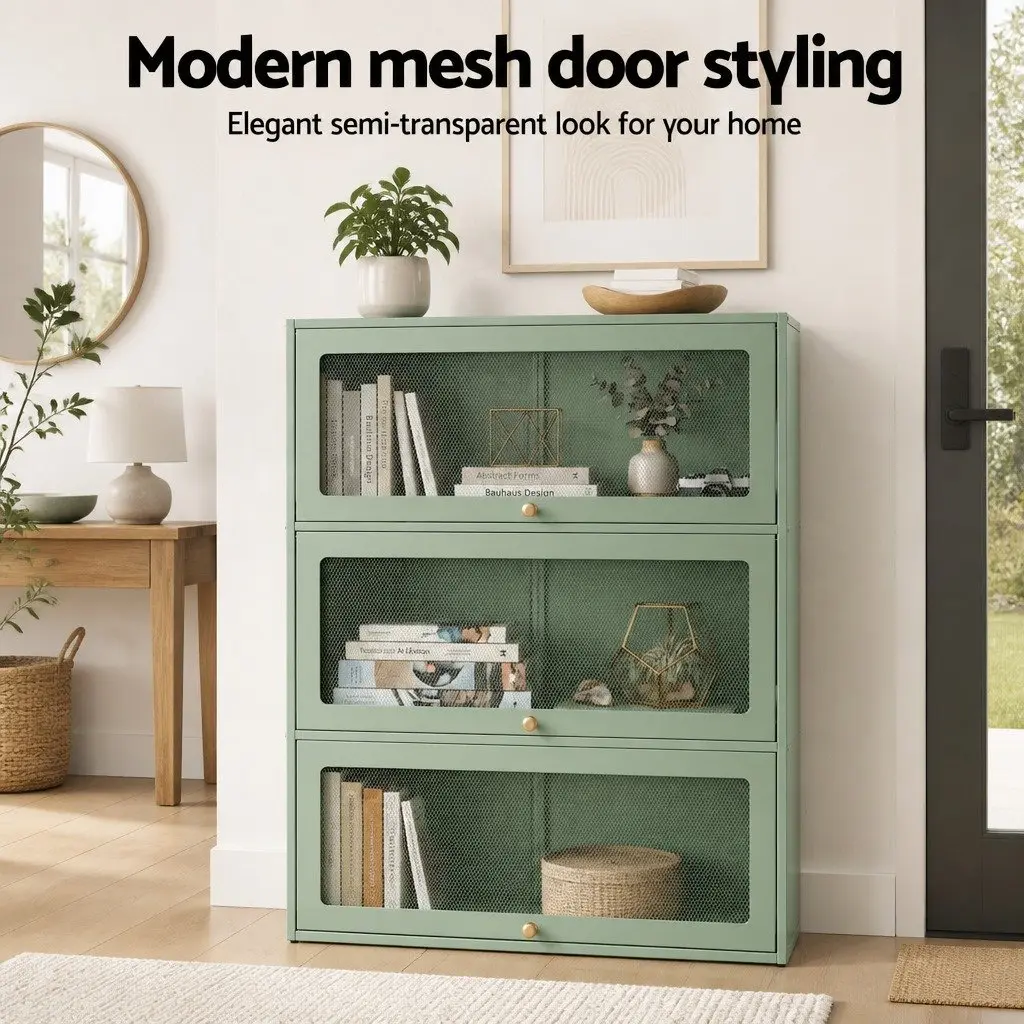 Light Green 5-Tier Buffet Sideboard