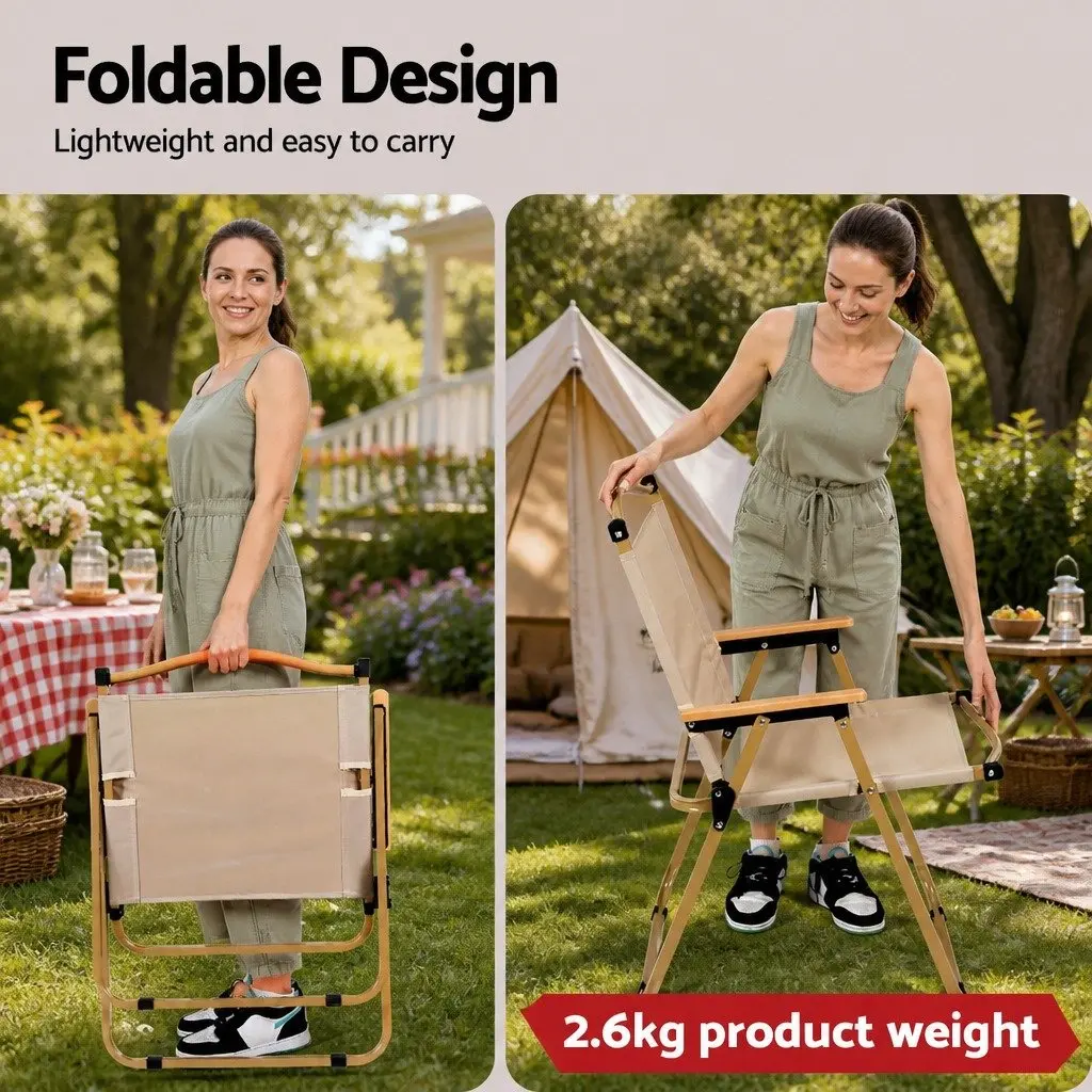 3 Piece Camping Table Chair Set Outdoor Folding Portable Picnic Beach Furniture