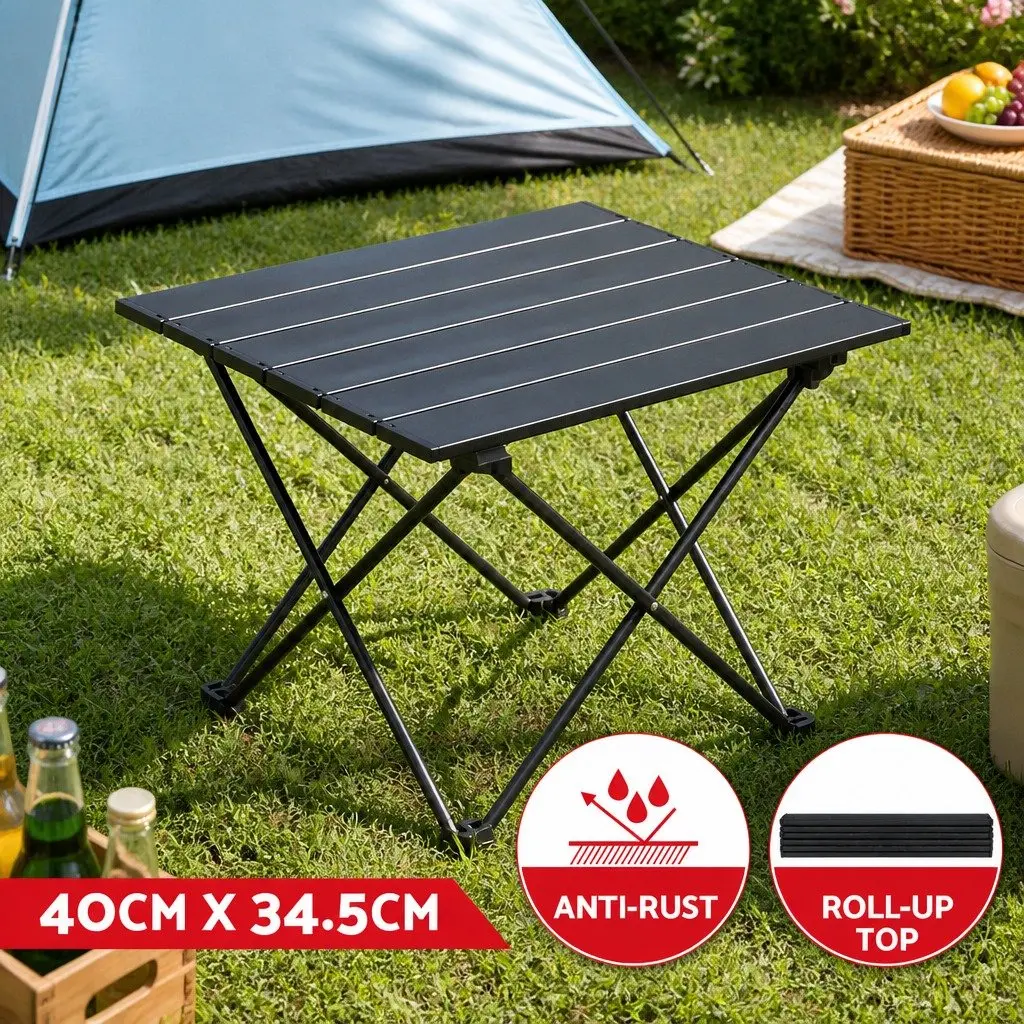 3 Piece Camping Table Chair Set Outdoor Folding Portable Picnic Beach Furniture